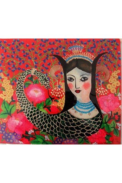 Marcel Kristal Tablo Marcel Şahmeran Art - 81x71 cm Flower Painting with Diamond Mosaic
