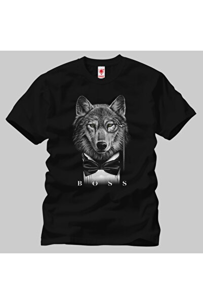 Built By Crazy Μπλουζάκι Wolf Boss Unisex