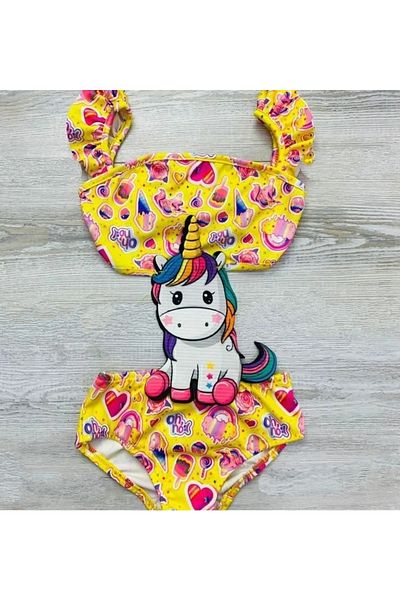 MY KİDS Girl's Swimsuit