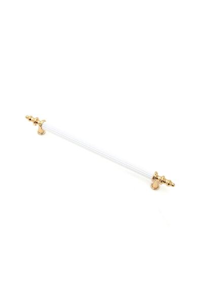 Arvax Elit Beyaz Altın 192 Mm Lüks Mobilya Kulpu Mutfak Dolap Çekmece Kulp