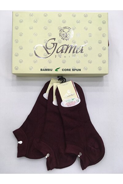 Gama Çorap 3 Pieces Bamboo 100% Natural Nylon Free Plain Colored Short Boots Thin Summer Men's Booties