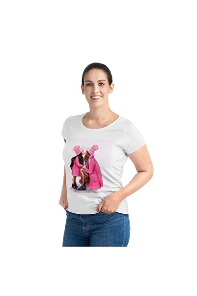 LADİJİTAL BASKI ÇÖZÜMLERİ Majka ćerka vizuelno T-shirt