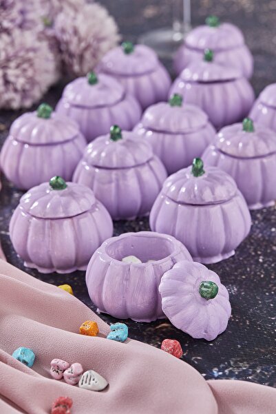 Blue Avm Bahar Serisi Kabak Motifli Sunumluk Ve Lokumluk Akşam Yıldızı Mor