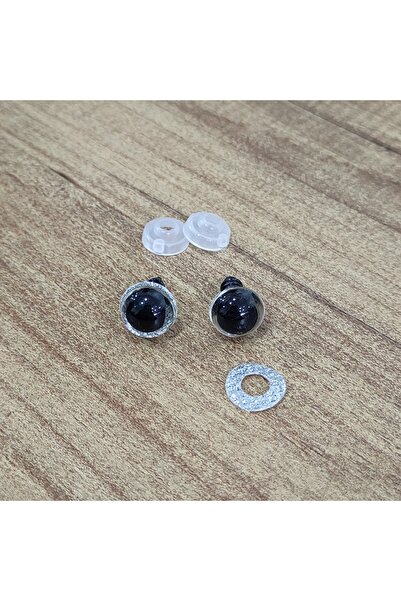 hobimon عين أميجورومي لامعة ملونة 10 مم - فضي - 10 قطع (5 أزواج) عين مقفلة