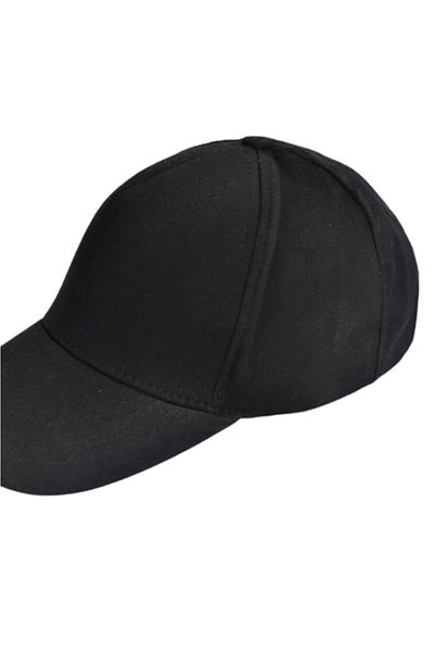 HemenALbence Plain Printing Embroidery Seamless Black Unisex Sports Cap Adjustable with Velcro on the Back