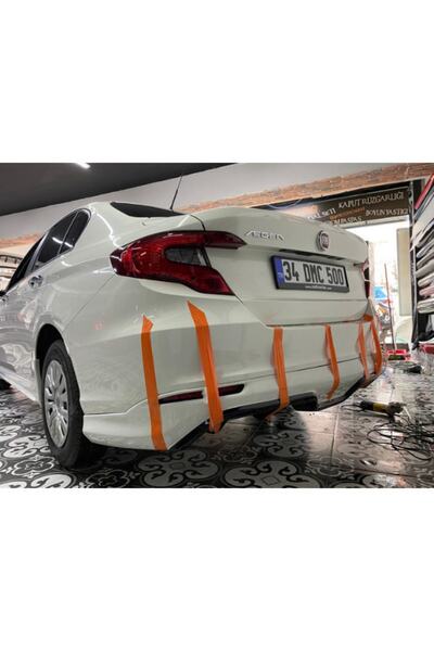 NamTuning Fiat Egea Arka Tampon Eki Difüzör Plastik Sedan Boyasız