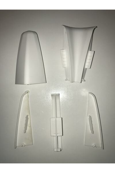 Dekorini Laminat Parke Süpürgelik Bağlantı Aparatı 8 cm Beyaz dekorini 8 cm b...