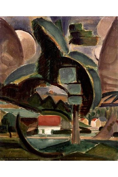 Marcel Kristal Tablo Henri Le Fauconnier (1881-1946)- the Tree,1912 Diamond Mosaic Painting 51X61Cm