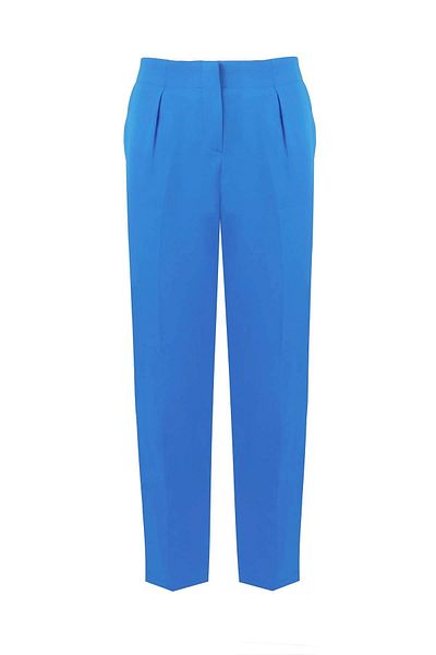 Whenever Company Pantaloni din stofă premium Blue Cigarette Pipe cu picioare elastice la spate