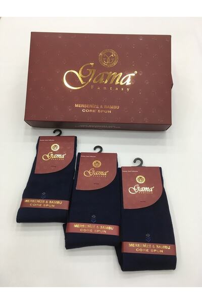 Gama Çorap 3 τεμάχια Mercerized + Bamboo Blended 100% Natural Nylon Λεπτές καλοκαιρινές ανδρικές κάλτσες