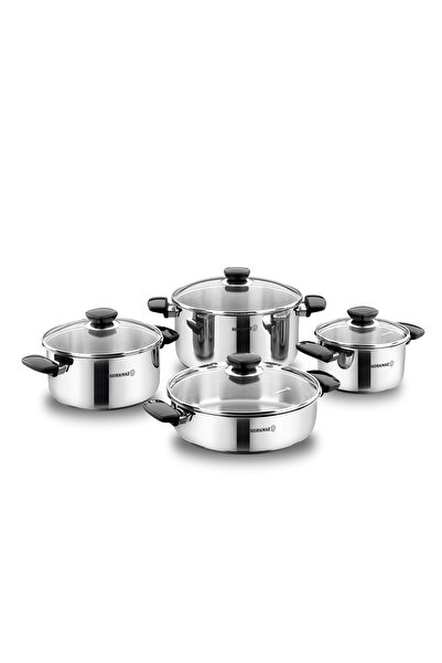 KORKMAZ Kappa 8 Parça Tencere Seti