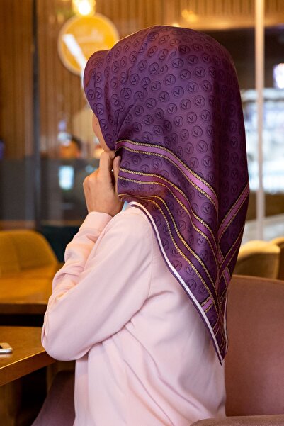 Vissona Women's Twill Silk Scarf Dried Rose Powder