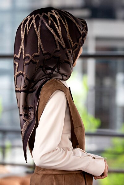 Vissona Women's Twill Silk Scarf Stone Color