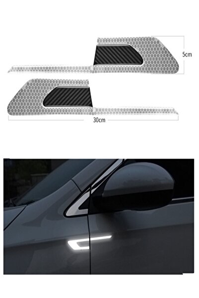 Genel Markalar Oto Sticker Reflektörlü Yan Kapı Yapıştırma Oto Aksesuar