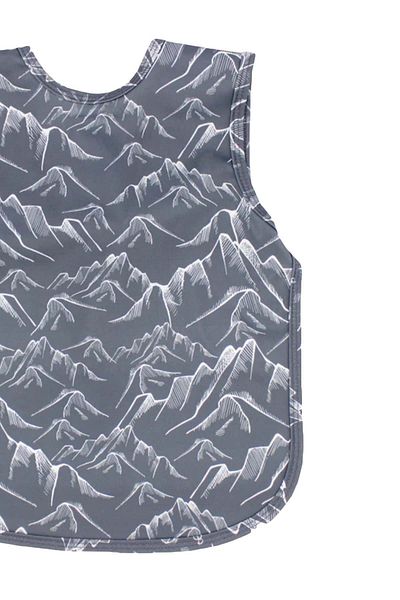 Modakids Mountain Patterned Liquid Proof 2-5 Years Old Children's Nutrition and Activity Bib