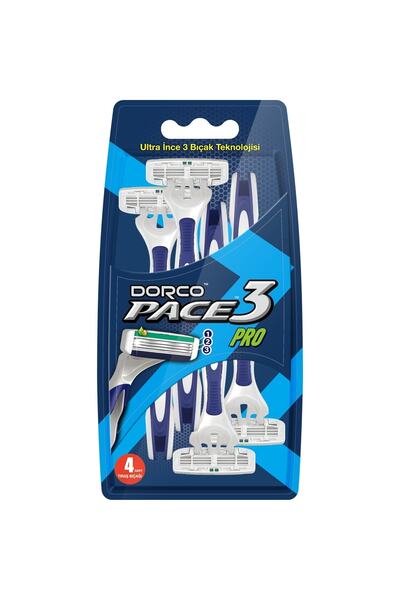 Dorco Pace 3 Pro 4 Pack with 3 Blades