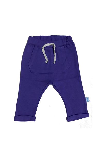 Newteam Kunguru Pocketed Colorful Unisex Baby Pants, 9 - 12 Months, Purple