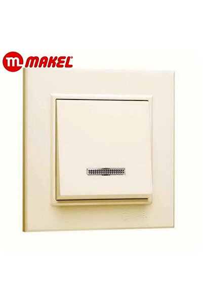 MAKEL Karea Krem Işıklı Anahtar (krem)