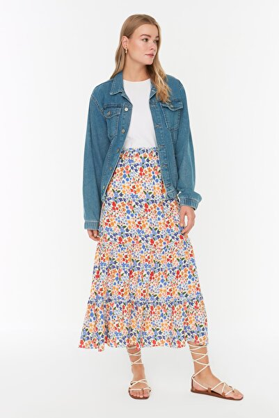 Trendyol Modest Skirt - Ecru - Maxi