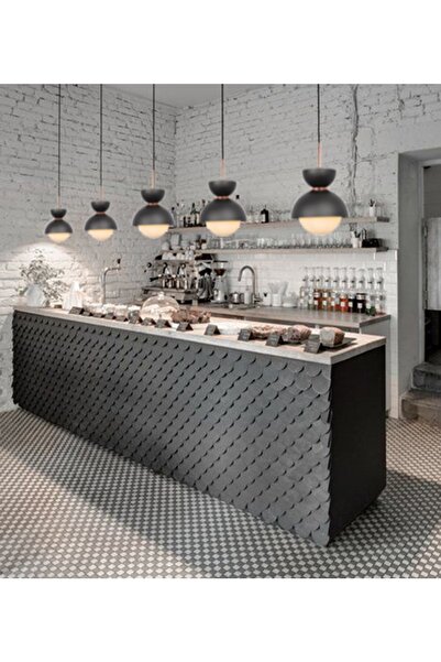 TT AYDINLATMA Tt007-1-sy Mat Siyah Tekli Lüks Avize