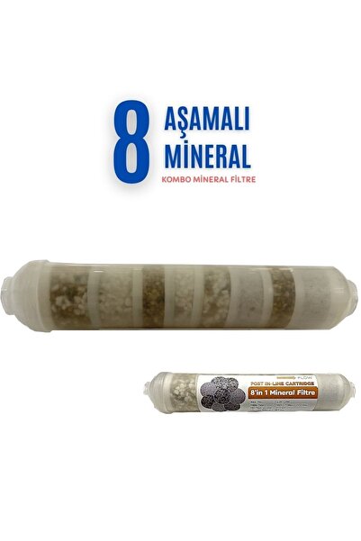 Evora Mineral 8 Li Combo Filtre Su Arıtma Filtresi Alkalin + Detox