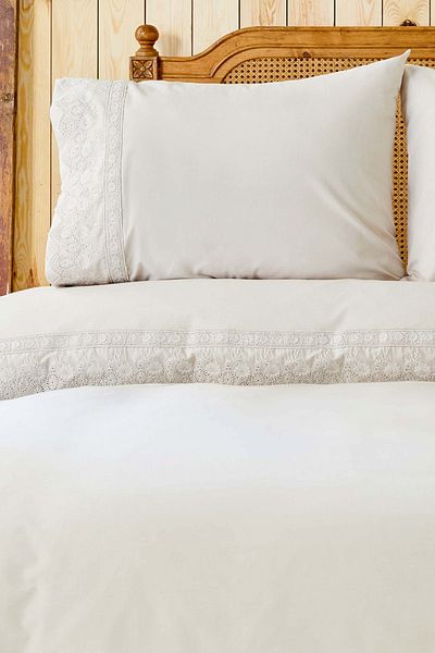 Karaca Home Σετ παπλωματοθήκη Marbella Mink 100% βαμβακερό διπλό κρεβάτι
