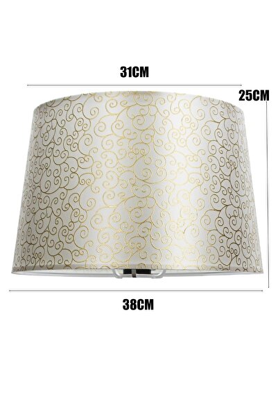 Vivido Abajur Osmanlı Varaklı Lambader Şapkası