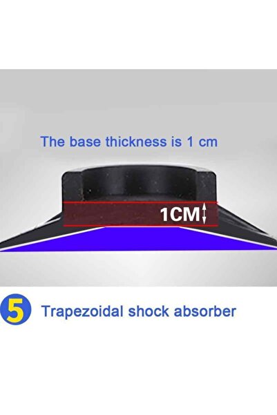 İNDİRİM PRO Gürültü Engelleyici Ve Kaymaz Titreşim Önleyici Kauçuk Ayak Pedleri Çamaşır Makinesi Stoper 4'lü Set