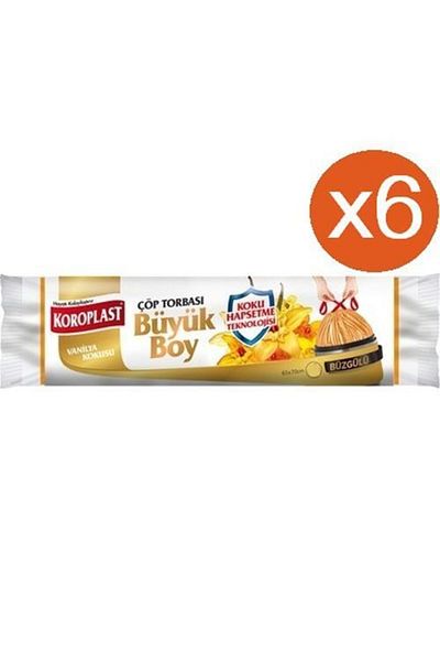 Koroplast Vanilla Drawstring Large Garbage Bag 10 x 6 Pack