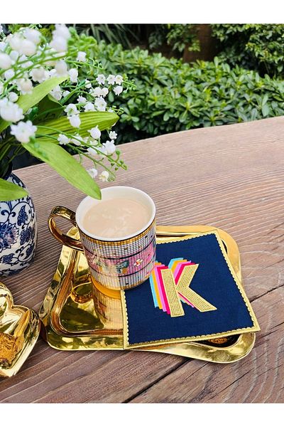 ge living Rainbow'k's Letter Cocktail Napkin (1 Piece)