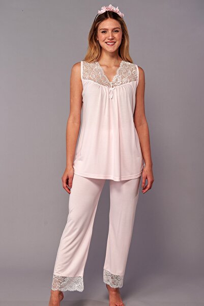 Emose مجموعة بيجامة الأمومة الأنيقة من الدانتيل