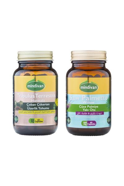 Mindivan Tribulus Terrestris Çoban Çökerten + Saw Palmetto Cüce Palmiye Erkek Form Set