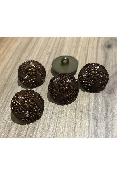 Öztürk Serrated Plastic Pearl Button 22mm. 5 Pack.