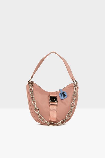 Bagmori Powder Women's Metal Locked Oval Design Chain Bag M000006930