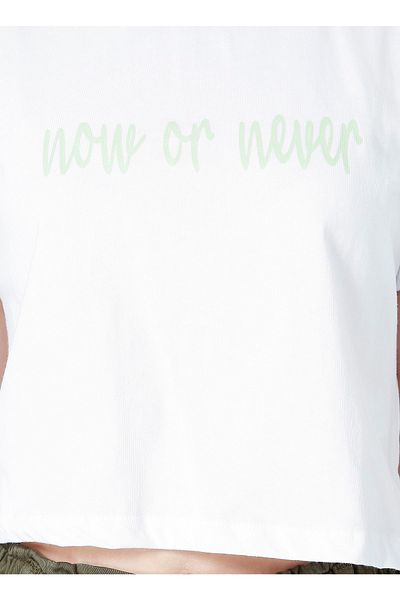 LİMON COMPANY Lemon Crew Neck Glitter Women's T-shirt