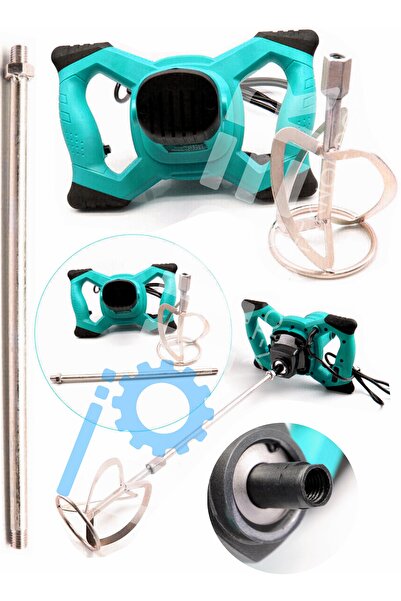 BÖHRER Pross Helper 6 Kademeli Dark Yellow 3200 Watt Elektrikli Alçı Boya Harç Karıştırıcı Makinesi