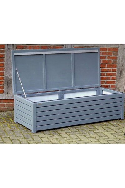BUĞLEM Wood Garden (160x45x45) * Antrasit * Ahşap Bahçe Dolabı Sandığı Sediri