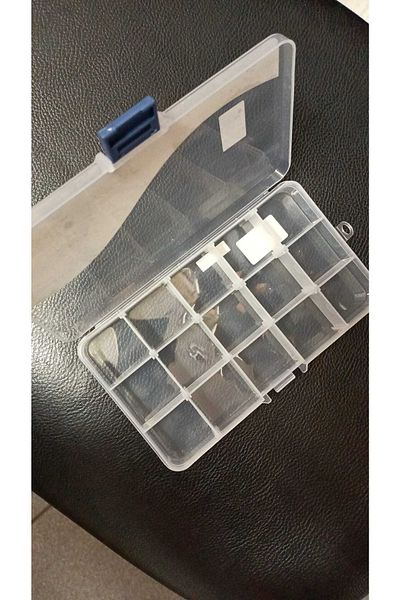 Alice Plastic Plectrums Box with 9 Compartments and Lock Lid and 5 Plectrums Gift