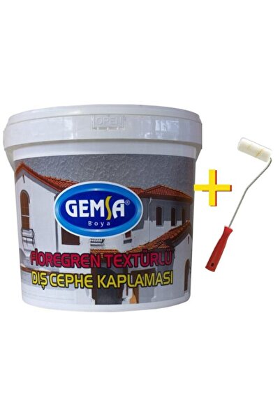 GEMSA BOYA Gemsa Gren Textürlü Dış Cephe Boyası Su Bazlı 20 Kg Kızılcık