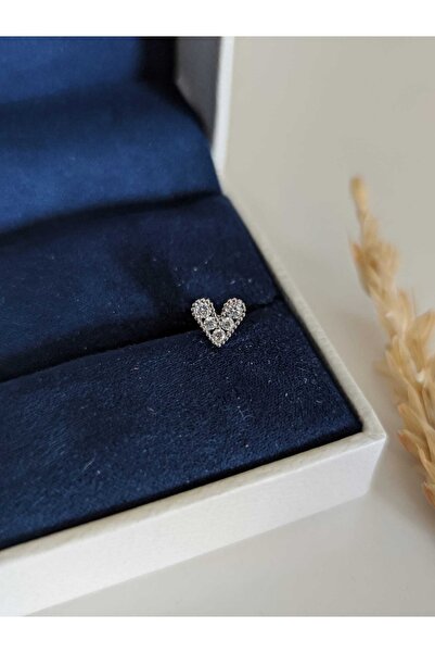 SU PERİSİ TAKI BİJUTERİ Cerrahi Çelik Gümüş Içi Dolu Kalp Tragus Piercing