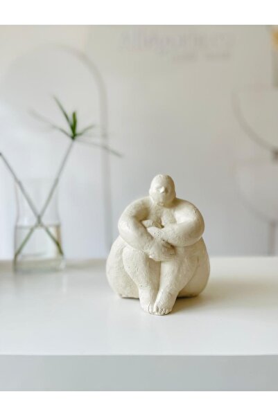 Allegorie.Co Alle Fat Lady Dekoratif Heykel Model Se Krem