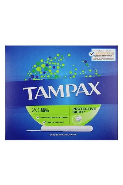 TAMPAX مصدات كومباك سوبر 20 قطعة