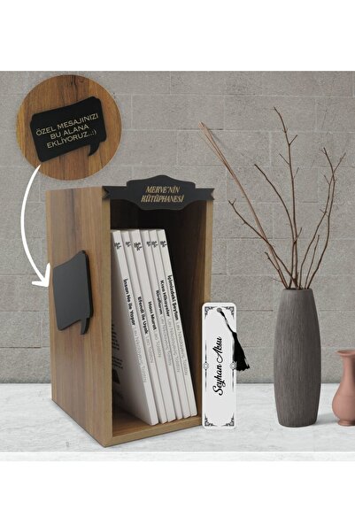 Bk Gift Kişiye Özel Isimli Ahşap Kütüphanede Tolstoy Unutulmaz Eserleri(6 Kit...