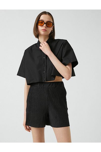Koton Krátké šortky Kaıdn Elastic Waist Shorts 2sak70009ek