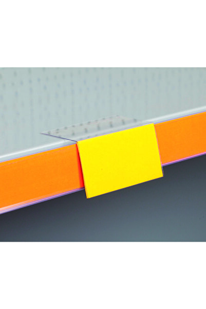 DamgaMarket Etichetă de preț pentru raft în unghi adeziv PVC 4 cm x 5 cm - pachet de 50 - Pl-4050