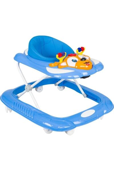 Toyshome 3 Kademeli Lüx Müzikli Oyuncaklı Dido Sabitleyicili Yürüteç Mavi