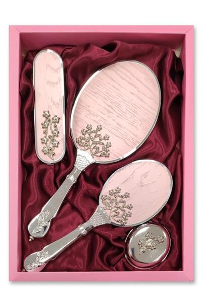 UYAR Πολυτελές σετ χτένας καθρέφτη δώρου σε κουτί προίκας Σετ βούρτσας μαλλιών Tomurcuk