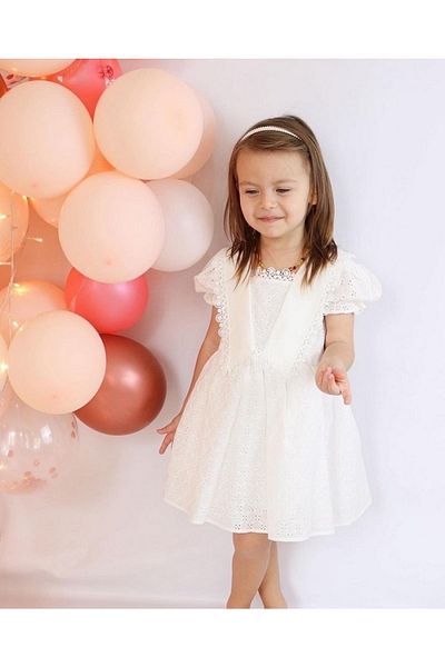 Cimcime Bebe Φόρεμα για κορίτσια με σκούπα