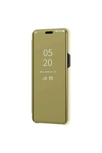 Smart Tech Huawei Enjoy 7S Mirrored Cover Luxury Case Gold