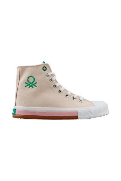 Benetton Γυναικεία Casual Παπούτσια Bn30189-μπεζ Κρέμα